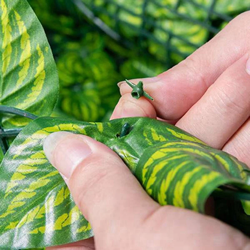 0.5X3 เมตรผนังรั้วใบประดิษฐ์ Faux Ivy Leaf รั้วความเป็นส่วนตัวหน้าจอแผงตกแต่ง Hedge