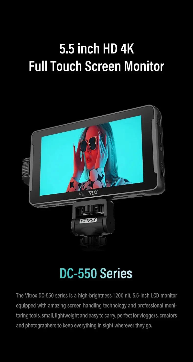 Viltrox DC-550 pro DC-550 monitor portátil 5.5 