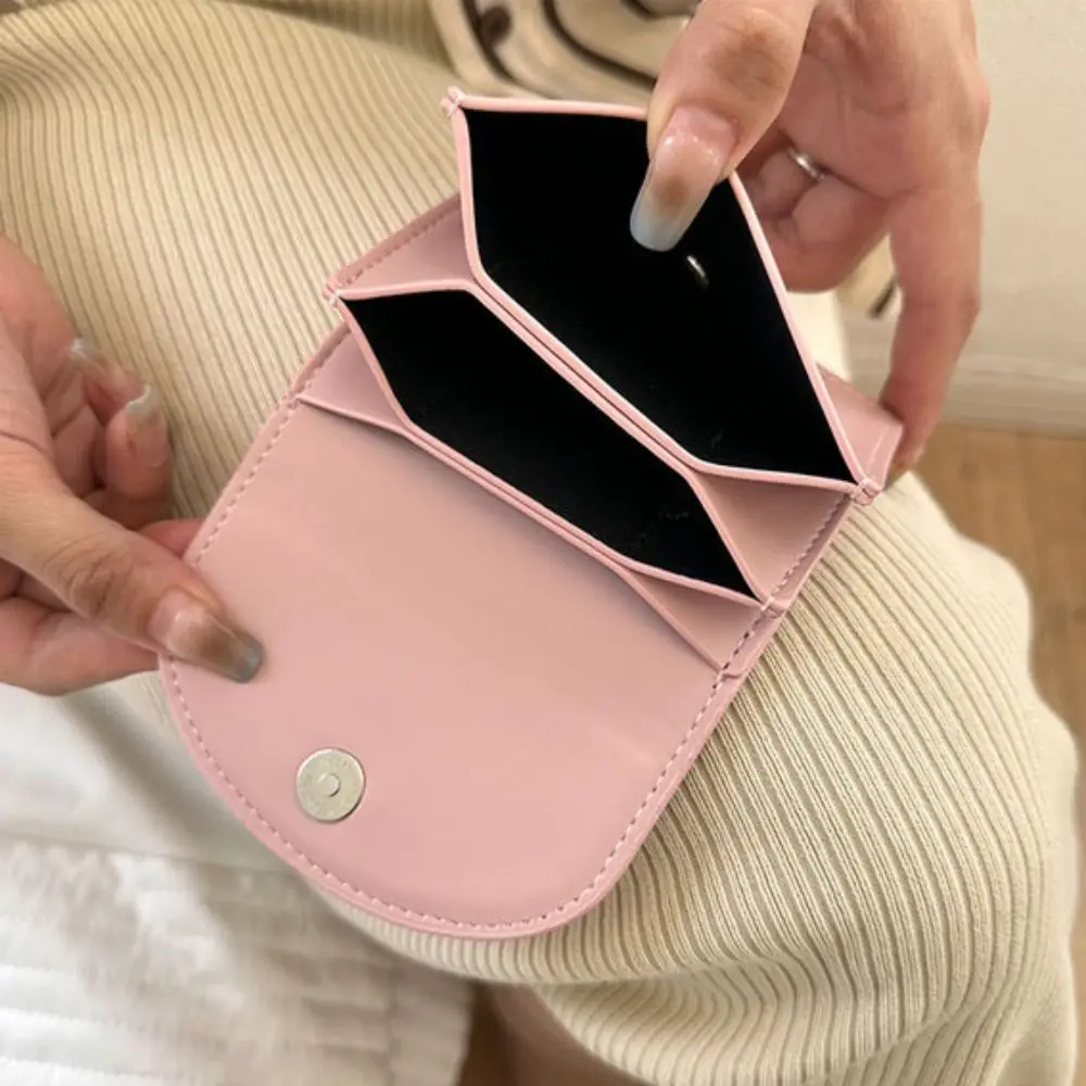 Dopamine Color PU Leather Women Wallets Portable Small Coin Purse Large Capacity Money Bag Muiltcolor Female Card Holders