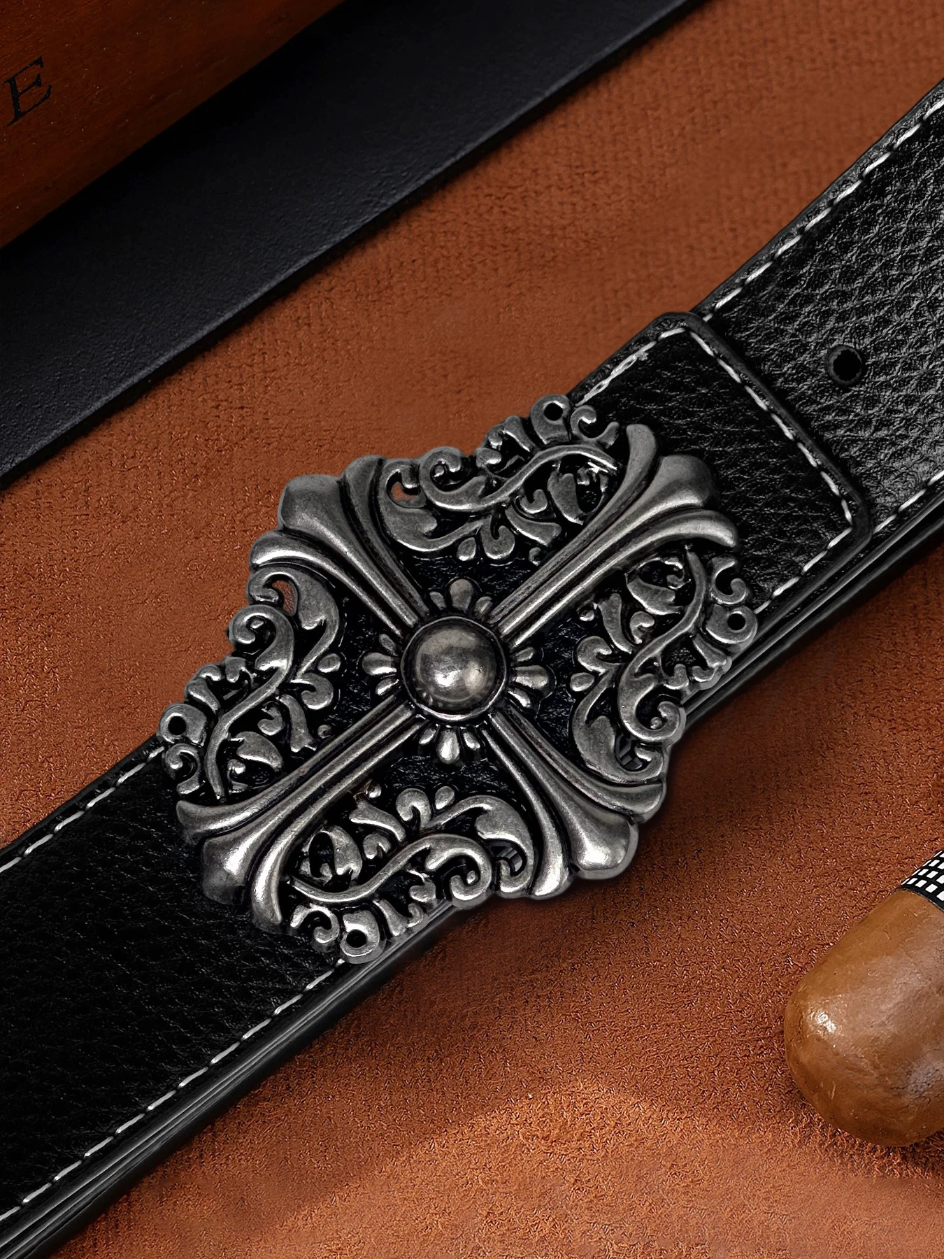 Croix الكلاسيكية الرجعية شخصية حزام مشبك حزام من النحاس مشبك حزام من النحاس مشبك رئيس المد العلامة التجارية صنبور مشبك.