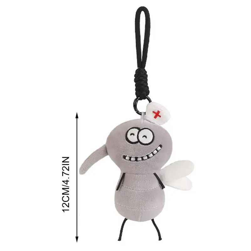 Porte-clés en peluche de dessin animé, jouets en peluche Fly Butter, pendentif pour sac à dos, 12cm, 4.7 pouces