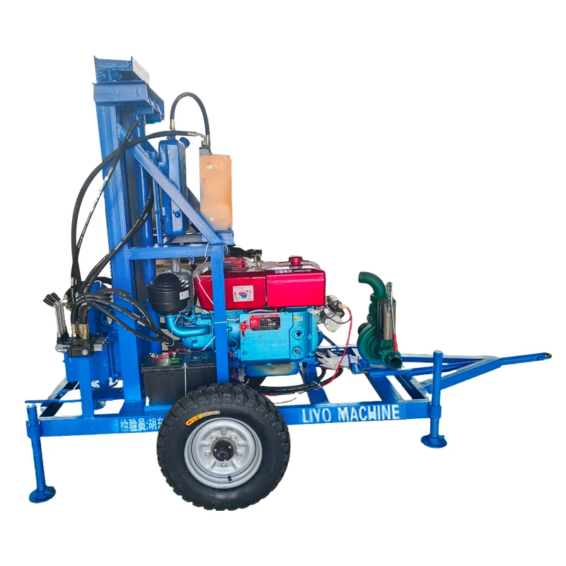 

Multi Depth Water Well Drilling Rig 120m 150m 200m Portable Hydraulic Machine for Household and Agricultural Drilling
