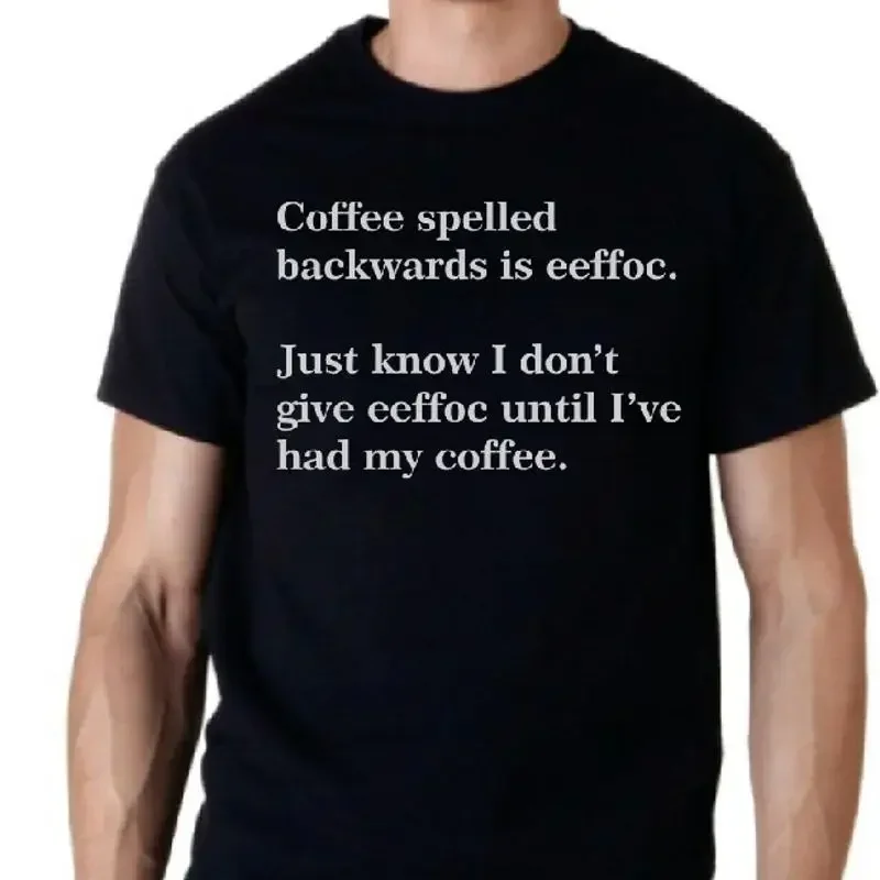 Coffee spelled backwards is eeffoc Funny T Shirt