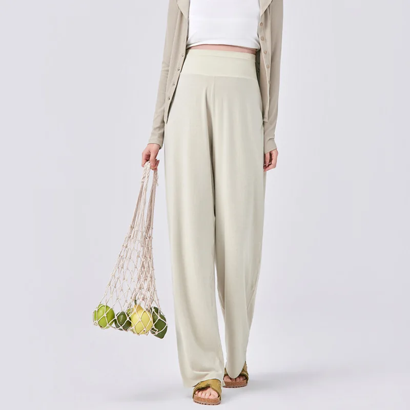 2026 New Spring Summer Maternity Pants High Waist Loose Plus Size Casual Trousers, Versatile Outer Wear Bottoms Pregnant Women