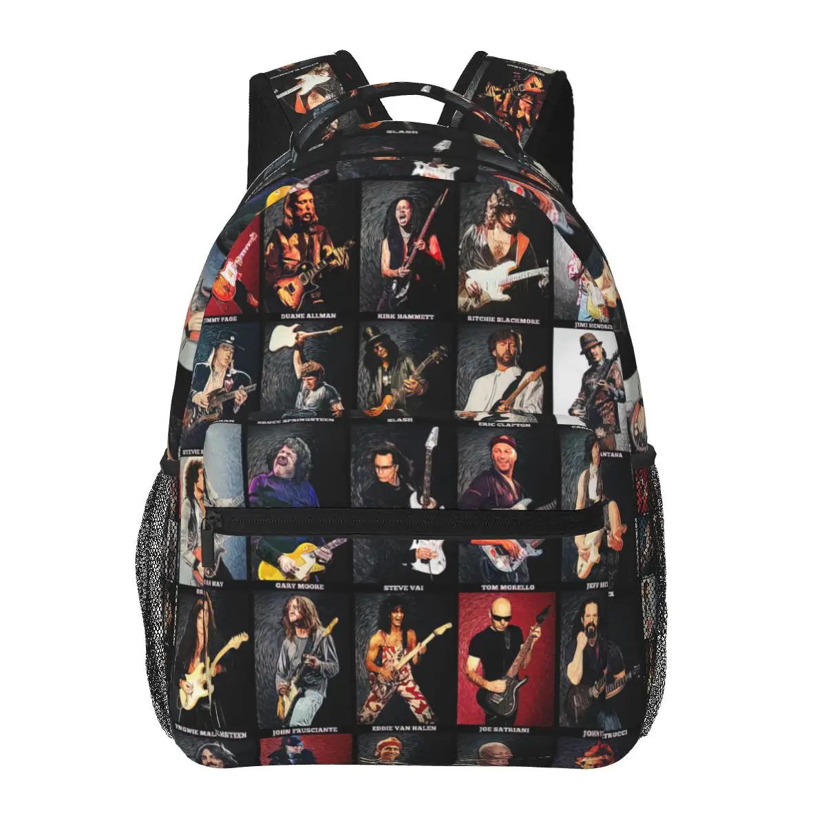 

Greatest Guitarists Of All Time Backpack for Girls Boys Travel RucksackBackpacks for Teenage school bag