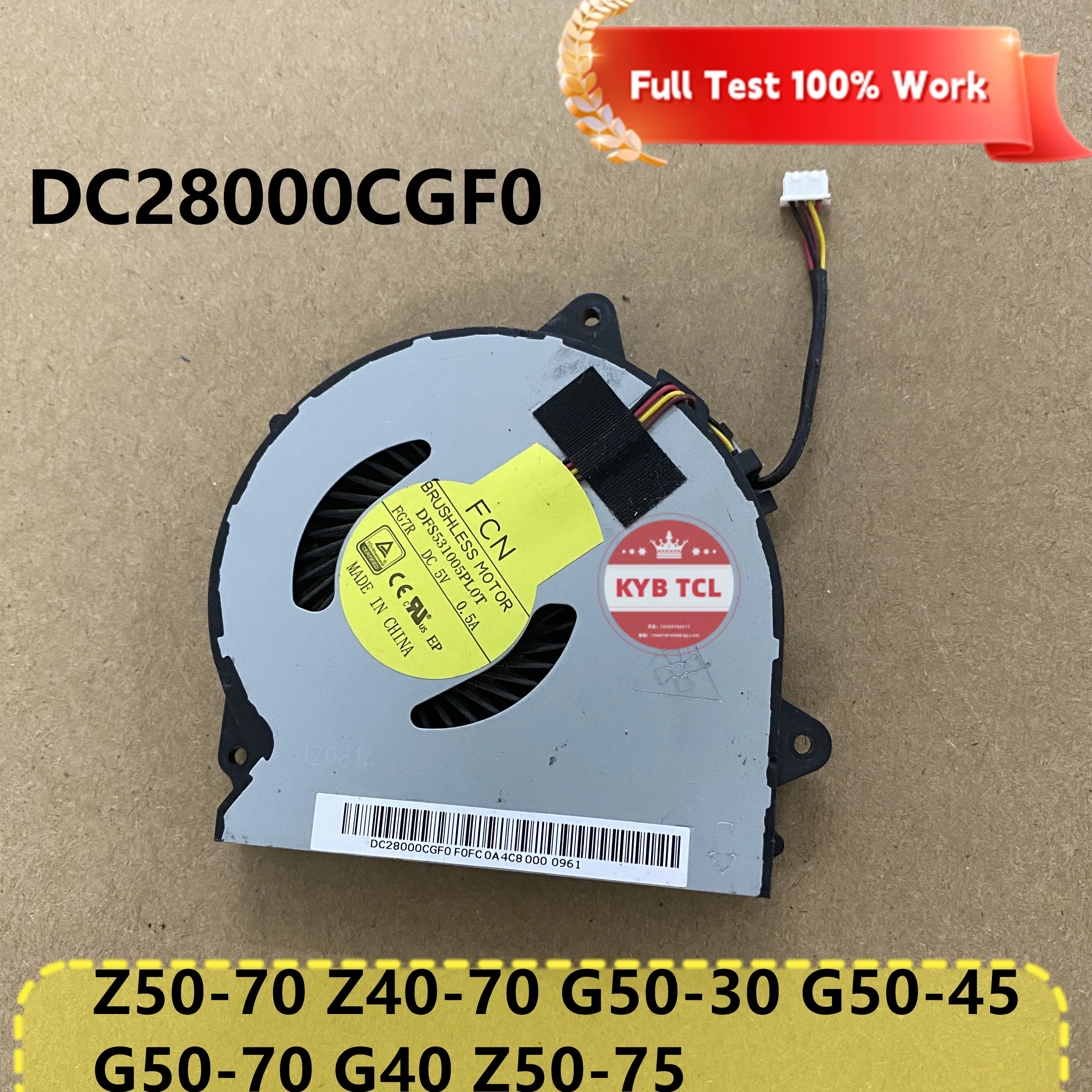 Genuine Laptop CPU Cooling Fan DC28000CKF0 DC28000CGF0 Notebook For Lenovo IdeaPad Z50-70 Z40-70 G50-30 G50-45 G50-70 G40 Z50-75