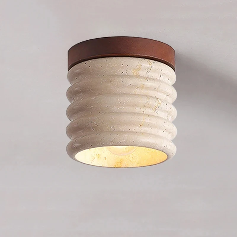 

Wabi Sabi Style Corridor aisle light simplicity yellow stone ceiling lamp entrance balcony study originality lighting lamps