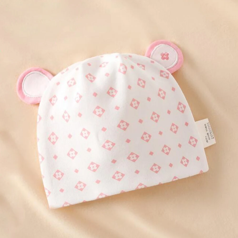 Newborn Hospital Baby Hats Cotton Fashion Spring Autumn 0-3 Months Baby Caps For Boys Girls Outdoor Baby Head Protector