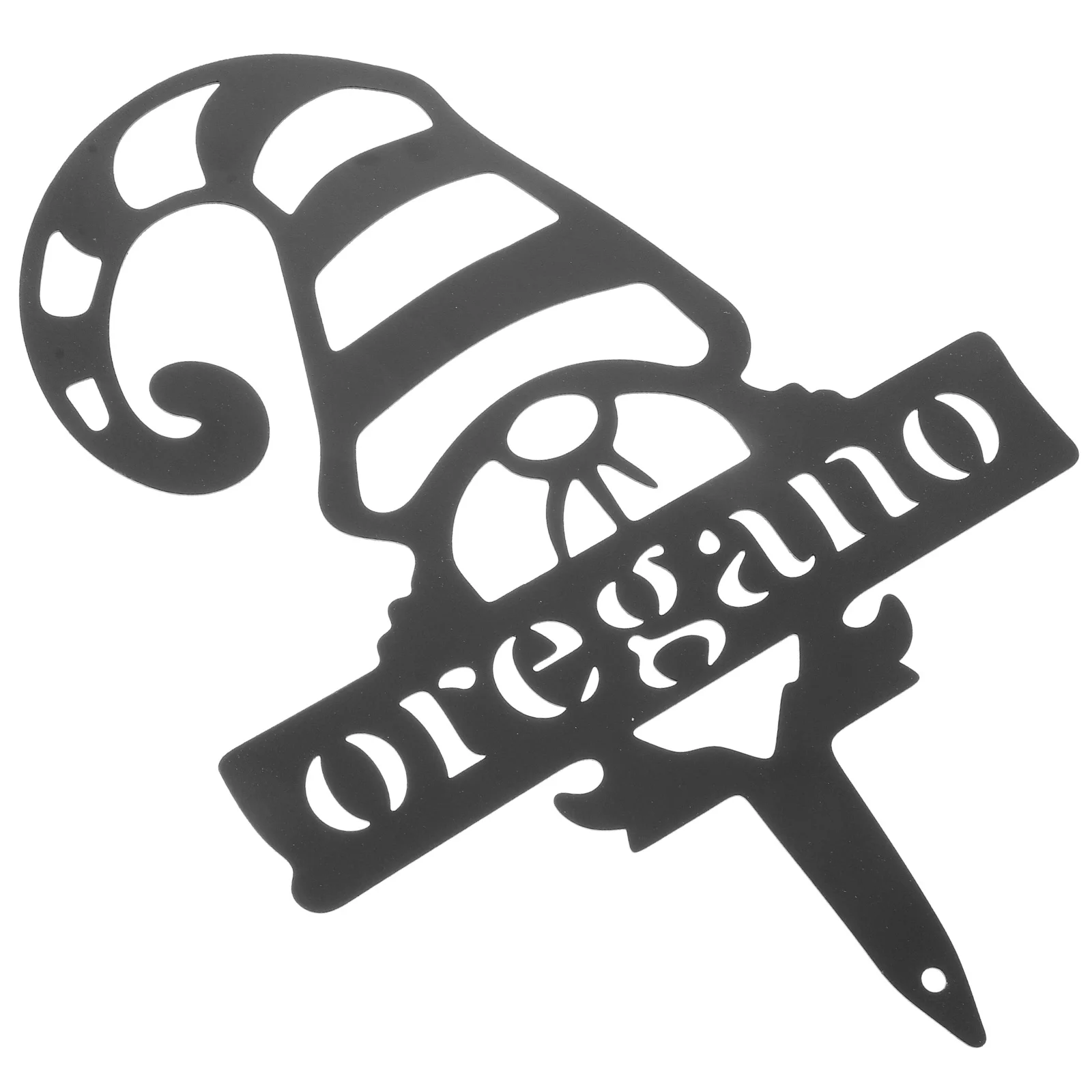 

1pcs Dwarf Yard Decor Metal Art Outdoor Decoration Insert For Lawn Patio Gnome Ornament Ground Decor Gnome Stake Decoration