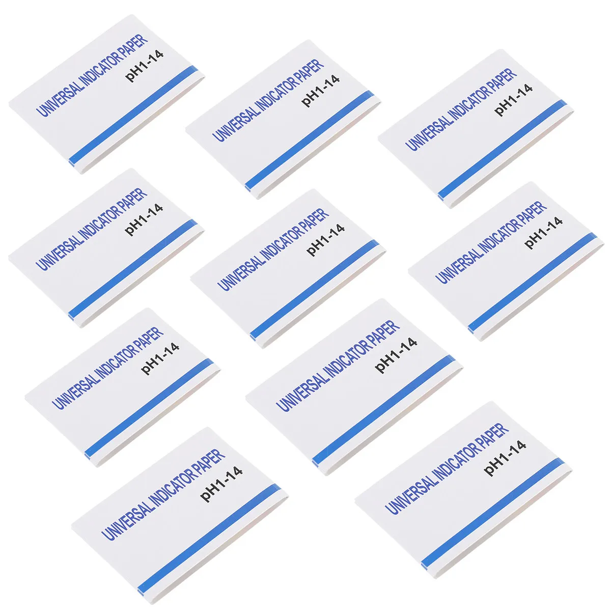 10Set PH Test Paper 1-14 Range Precision Acid Base Testing Strips Plastic Box Waterproof Dustproof Color Chart Included PH