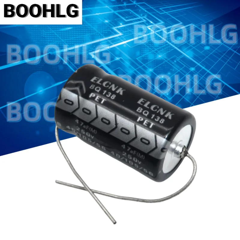 5PCS ELCNK 250v 350v 47UF 450v 47UF axially polarized 250V 47uf aluminum electrolytic capacitor 16X31mm