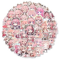 Sunsyea Genshin Impact Merch Fans Collection Role Stickers 90 Pieces Yae Miko