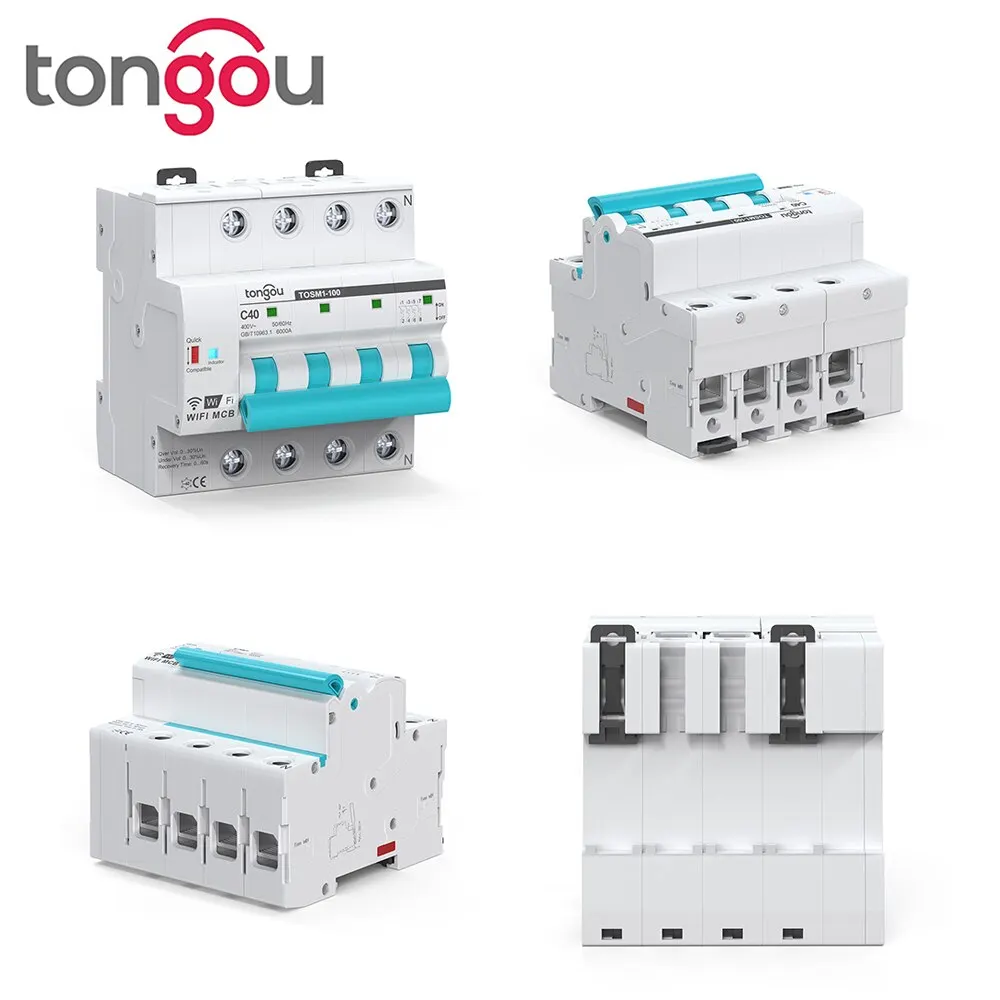 Din Rail Tuya WIFI interruttore Timer telecomando APP Smart Automatic Intelligent Interruptor interruttore WIFI MCB TONGOU