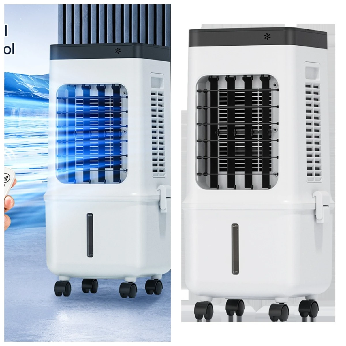 Air Conditioning Fan Household Air Cooler Intelligent Remote Control Movable Cooling Fan Refrigeration Electric Fan Can Add
