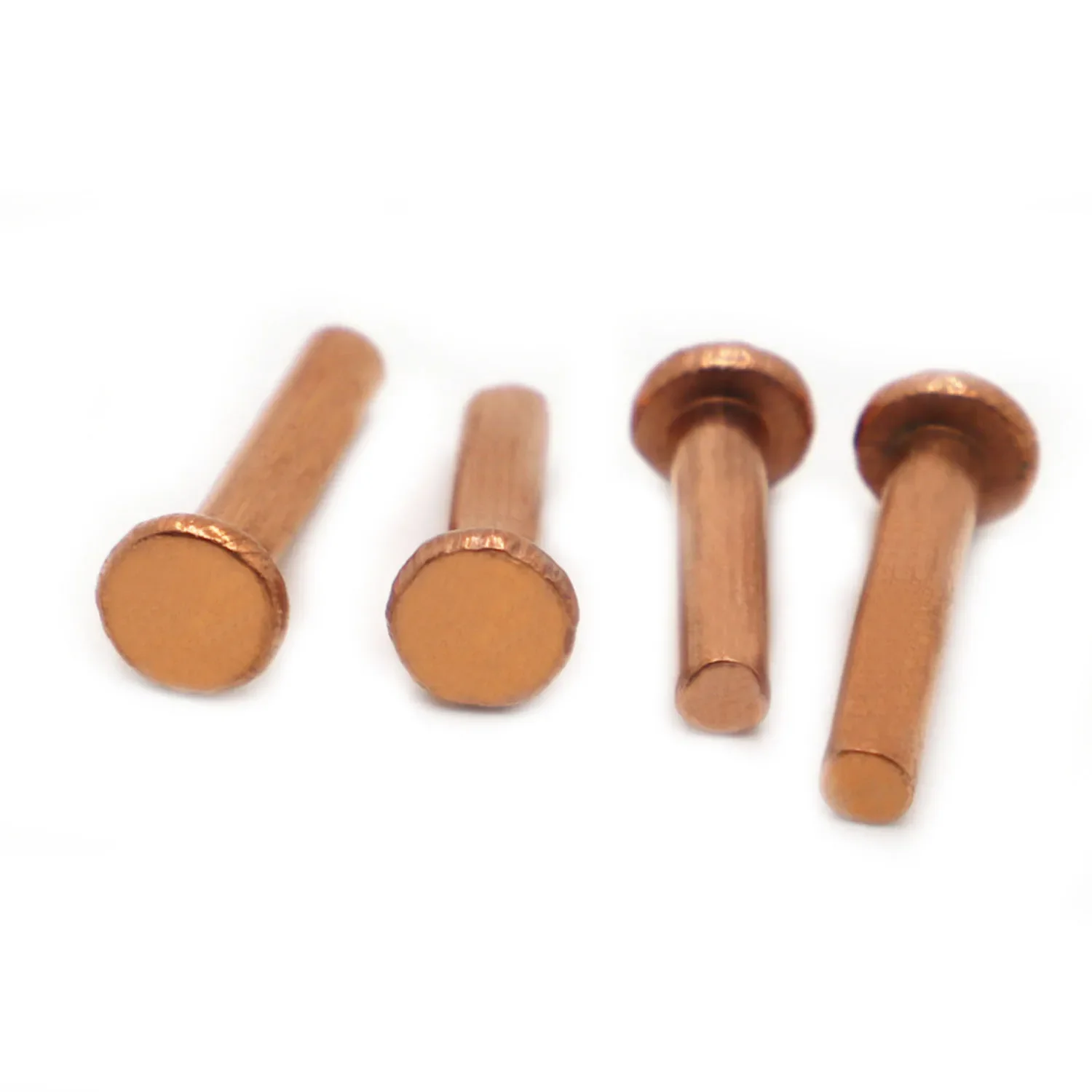 M1.5 M2.0 M2.5 M3 M4 M5 M6 M8 Copper Solid Rivets Knock Flat Rivet Flat Copper Rivets Solid Brass Rivet Gb109