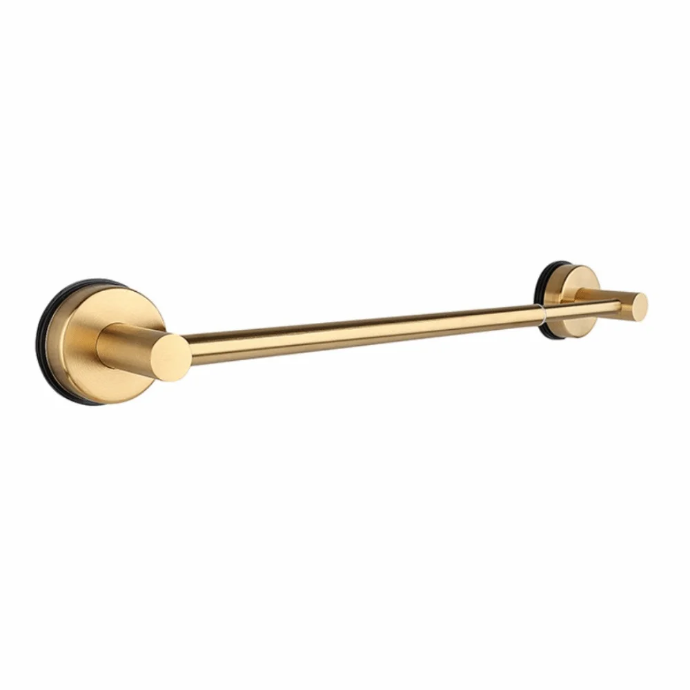 Stainless Steel Adjustable Towel Bar Retractable Single Bar Towel Holder Punch-free Suction Cup Extendable Towel Rack