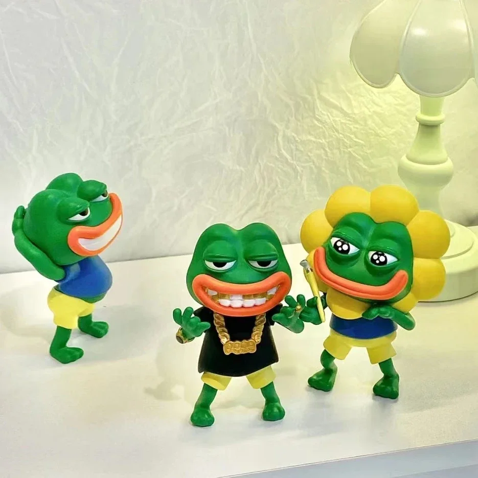 PEPE The Frog Money Player Series Blind Box Confirmed Figure Toys Play Rich Frogs Designer Trendy Figurine Decoration Model