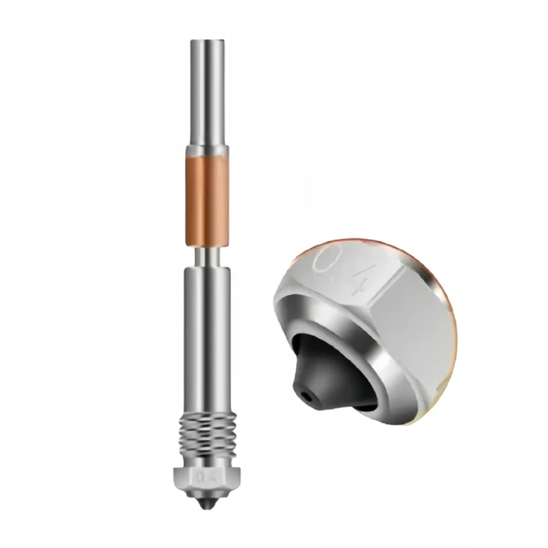 

TZ4.0 Интегрированное горло из закаленной стали, биметаллическое сопло для аксессуаров для 3D-принтеров Bambulab X1 P1