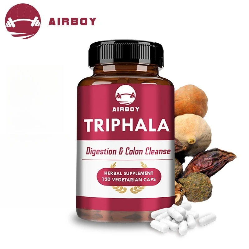 

Triphala Capsules - Promotes Digestion and Intestinal Health, Colon Cleansing, Immune System Support, Non-GMO