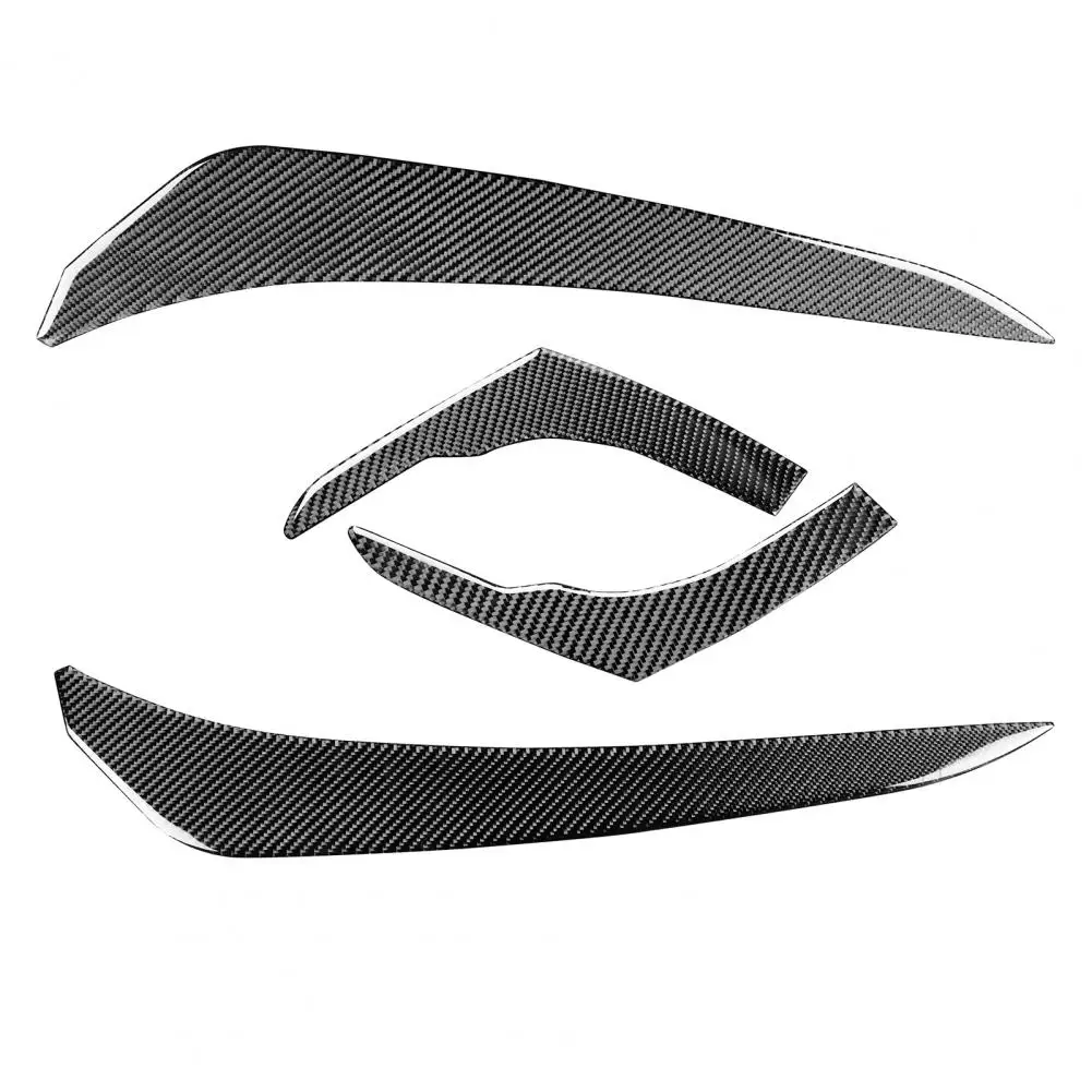 

Headlight Eyebrow Sticker Lightweight Carbon Fiber Headlight Eyelid Trim Protective Carbon Fiber Headlight Eyelid Trim