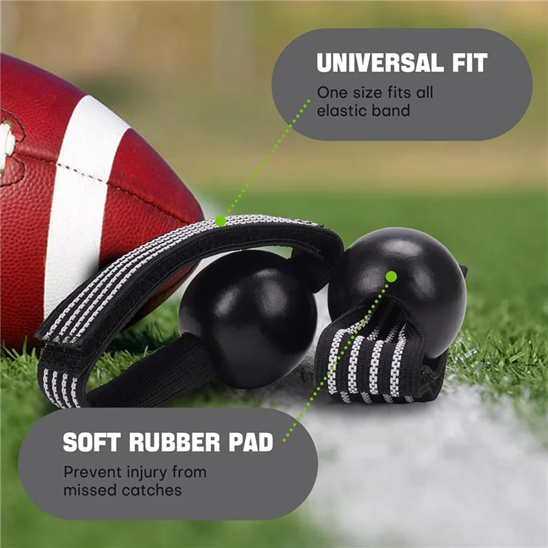 

Y28A NEW- 18PCS Football Catching Trainer Band, Rugby Football Catching Receiver Trainers, Volleyball Catching Training Hand Str