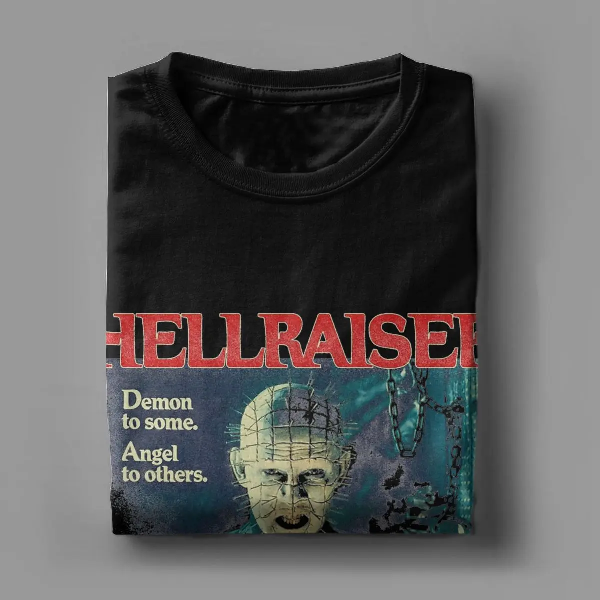 Men T-Shirts Hellraiser Pinhead Vintage Cotton Tees Short Sleeve T Shirts Round Neck Clothes Gift