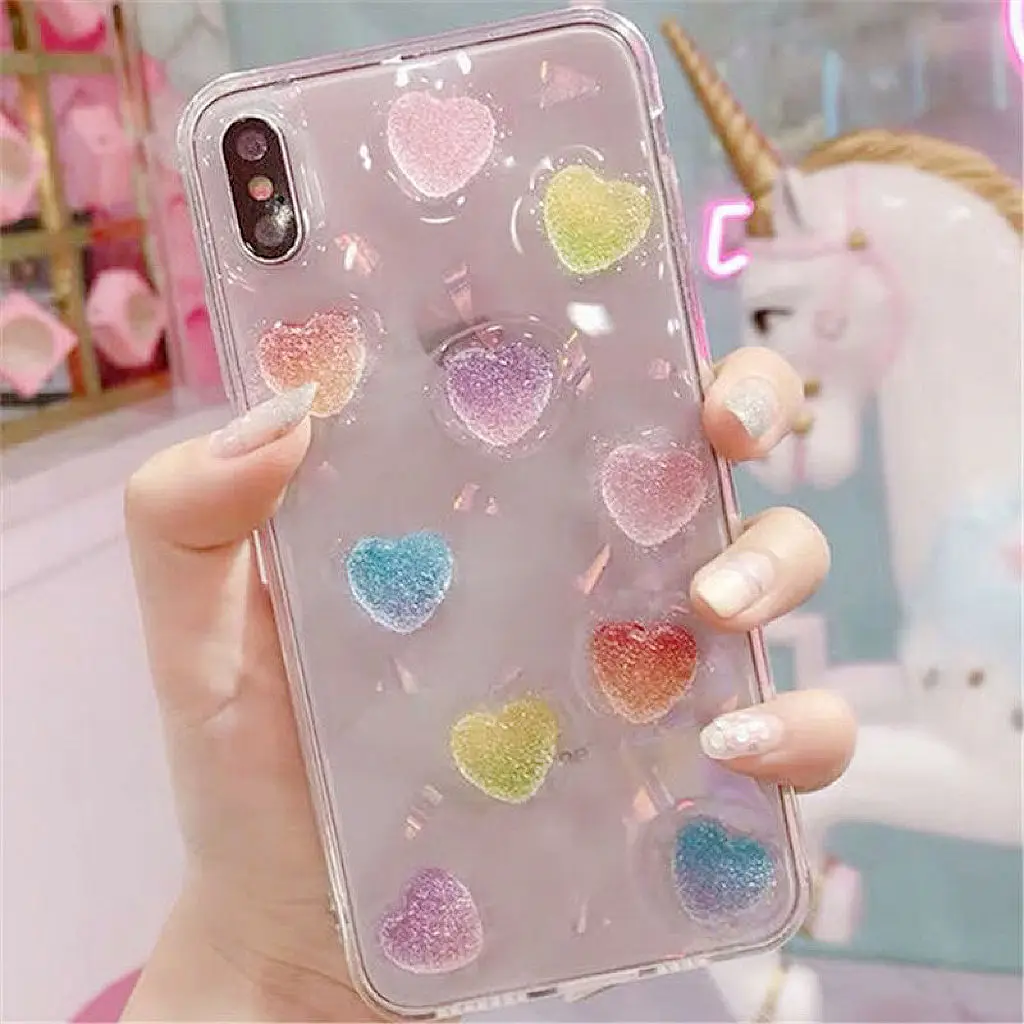 10pcs Cute Candy 3D Resin Sticker DIY Polco Korean Guka Accessories Girl's Birthday Gift Children's Handicrafts Material