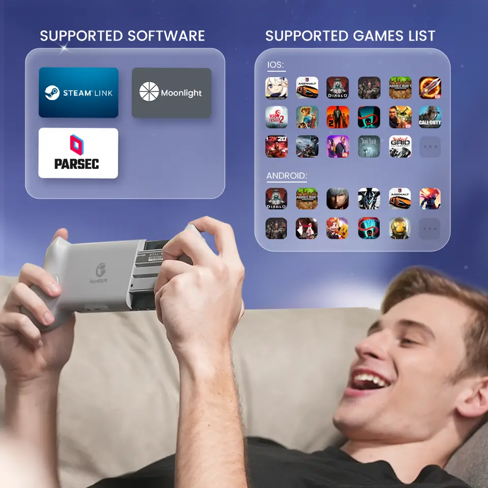 وحدة تحكم GameSir G8 للهاتف المحمول مع تأثير Hall لألعاب السحابة على iPhone 15 وأجهزة Android وXbox Game Pass وSTADIA - 2