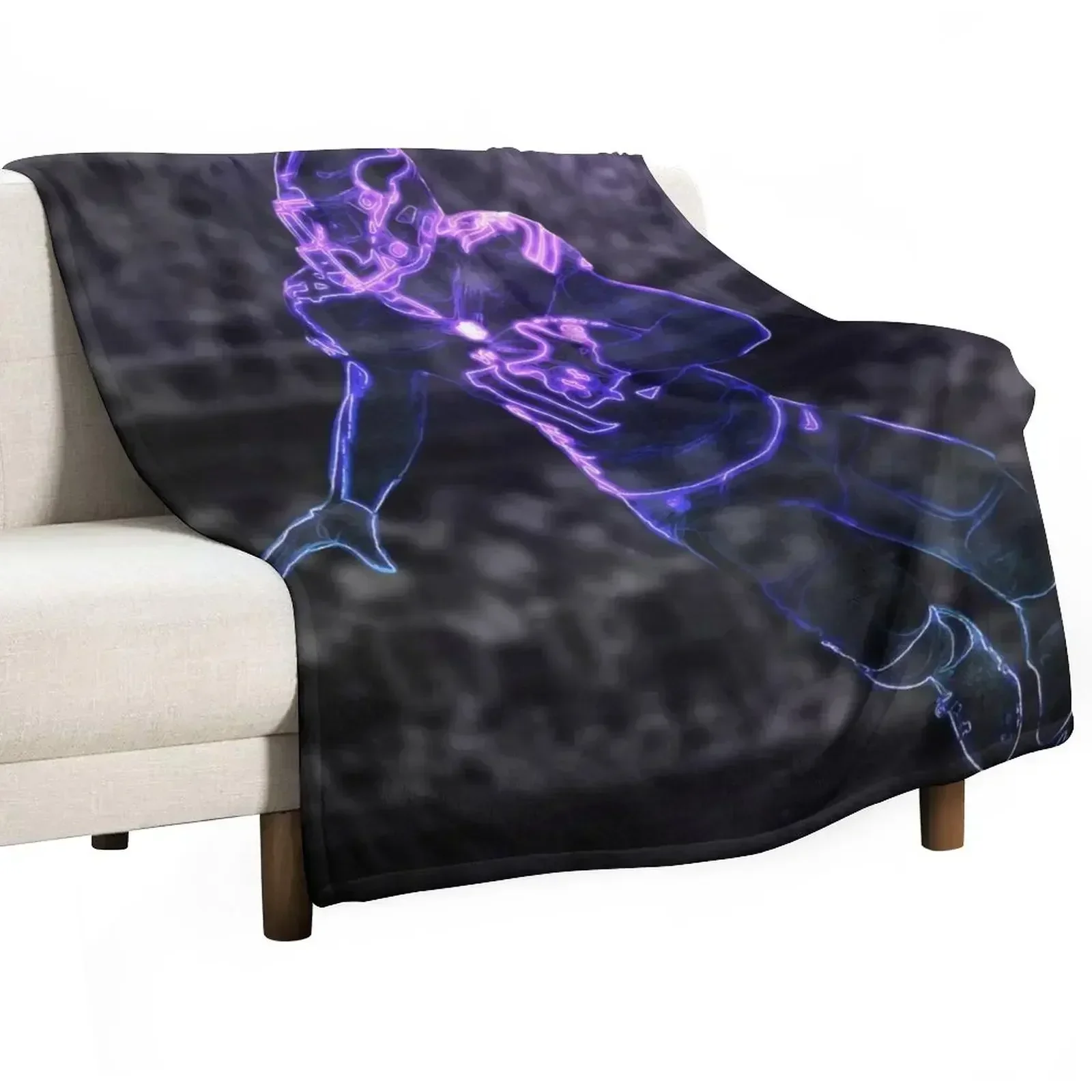 

Stefon Diggs Glow Artwork Throw Blanket Hairys Beautifuls Moving Decoratives Blankets