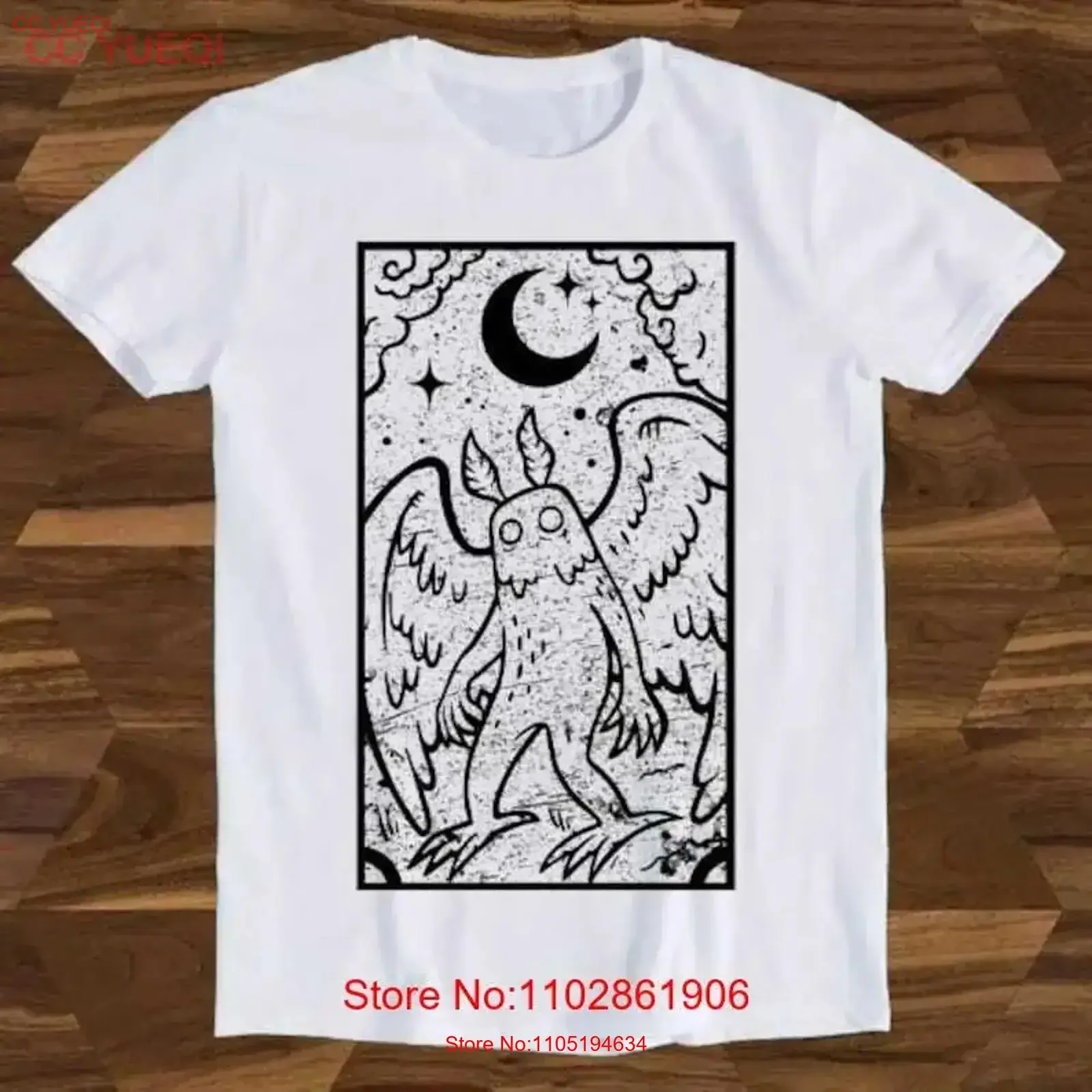 Mothman Weird Strange Unusual Cryptid Cryptozoology Funny T Shirt  vintage Washed graphic Stylish Top For Everyday Wear