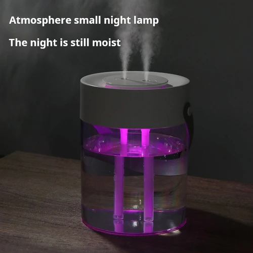 무화기 USB 대용량 더블 스프레이 가습기, 가정용 음소거 침실 사무실 야간 조명, 디지털 디스플레이 가습기, 3L, 신제품  Best5