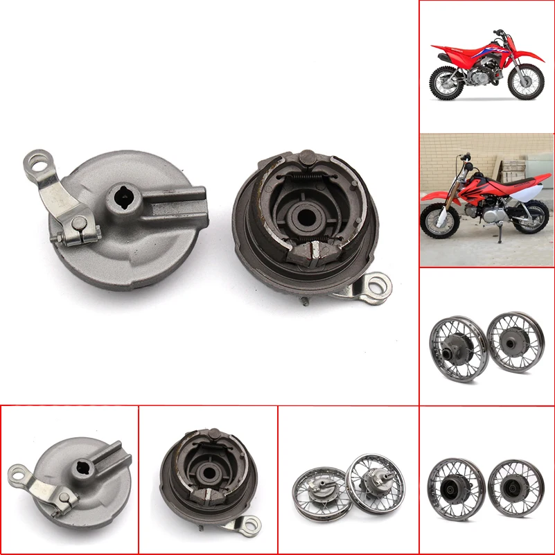Drum Brake Pads for Front and Rear Wheel Brake Aluminum Cover for 10