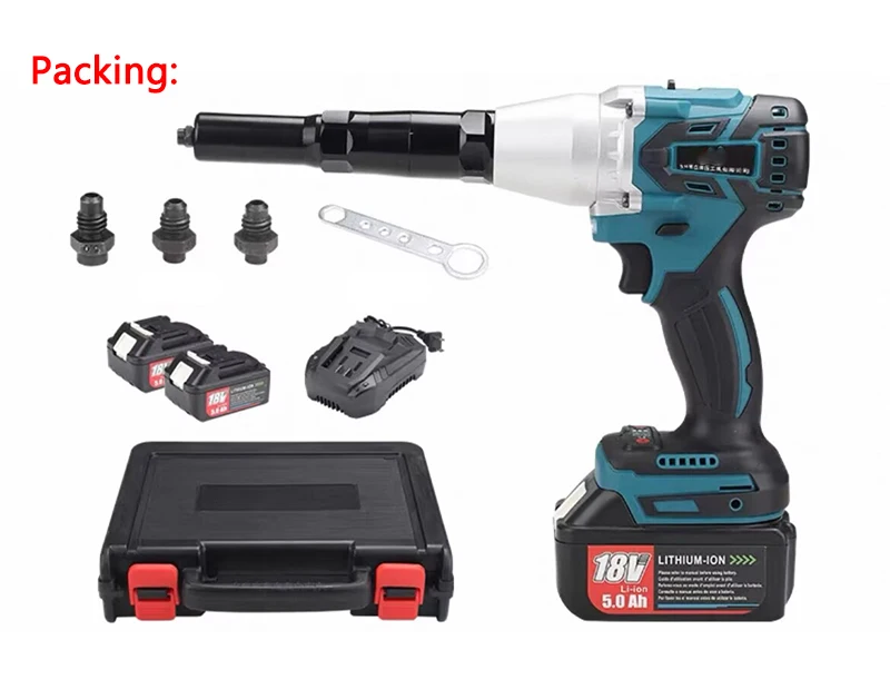 Electric Rivet Gun Automatic Charging Type Pulling Rivets Machine Industrial Grade Rivet Core Pulling and Rivet Head Riveting