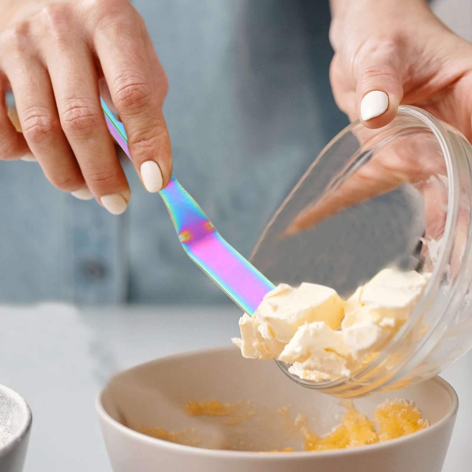 

Stainless Steel Butter Spreader Knife Multifunctional Pastry Cheese Jam Spatula Kitchen Tool for Baking Cooking