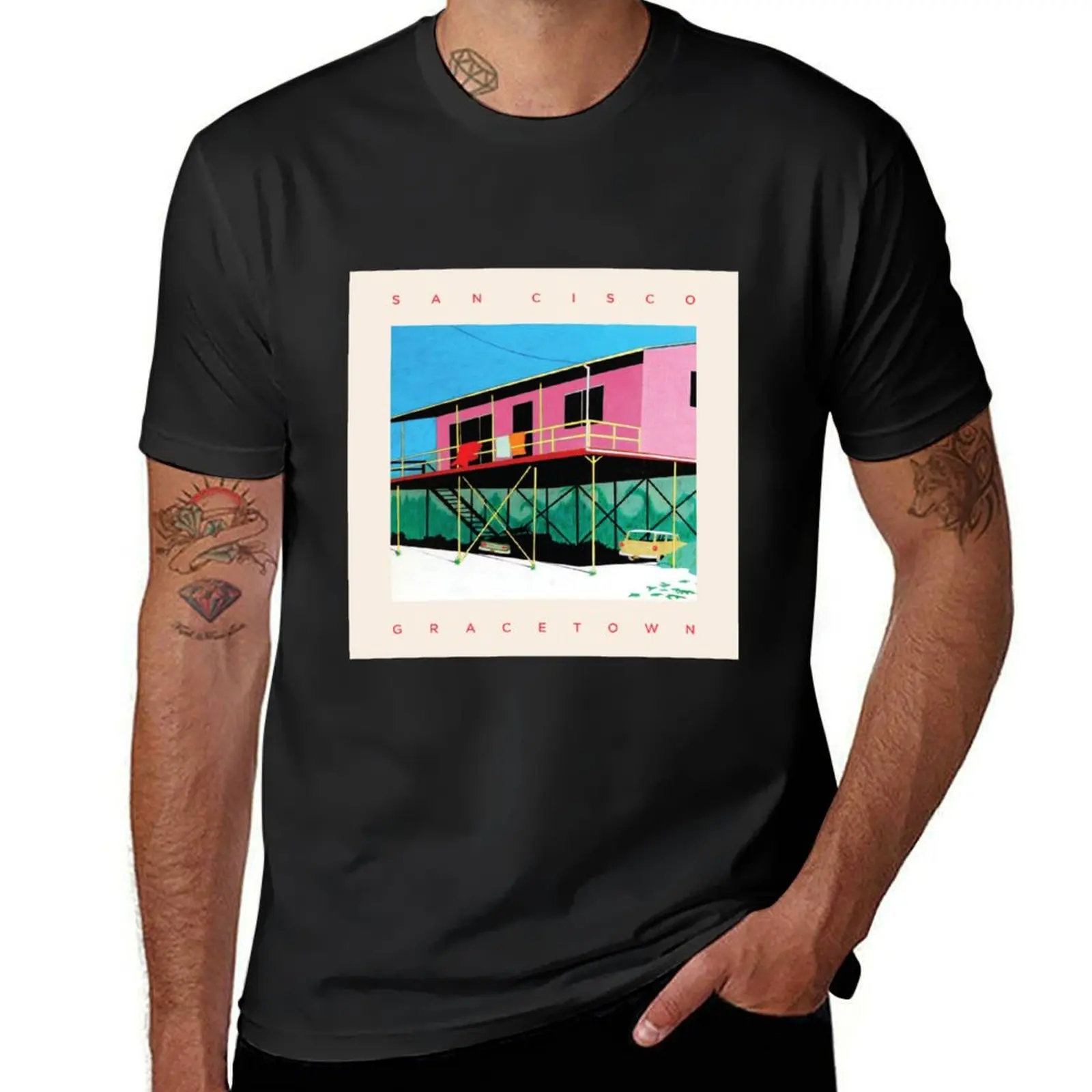 San Cisco New Album Cover Gracetown T-Shirt Aesthetic clothing summer top sports fans sweat shirts, men