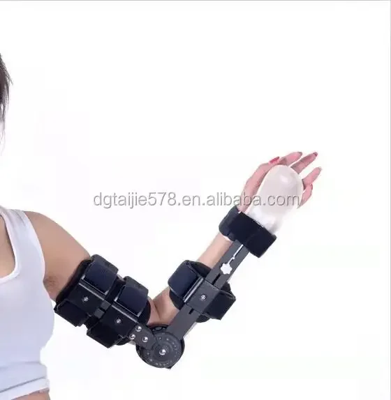 

Scientific and rational design use Adjustable Hinged ROM Elbow Brace for Post OP Fracture Rehabilitation Range