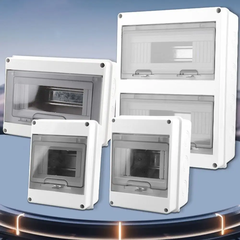 2/3/5/6/8/WAY Electrical Distribution Box HT Series Waterproof Junction Box Surface Mount Internal Mounting Rail