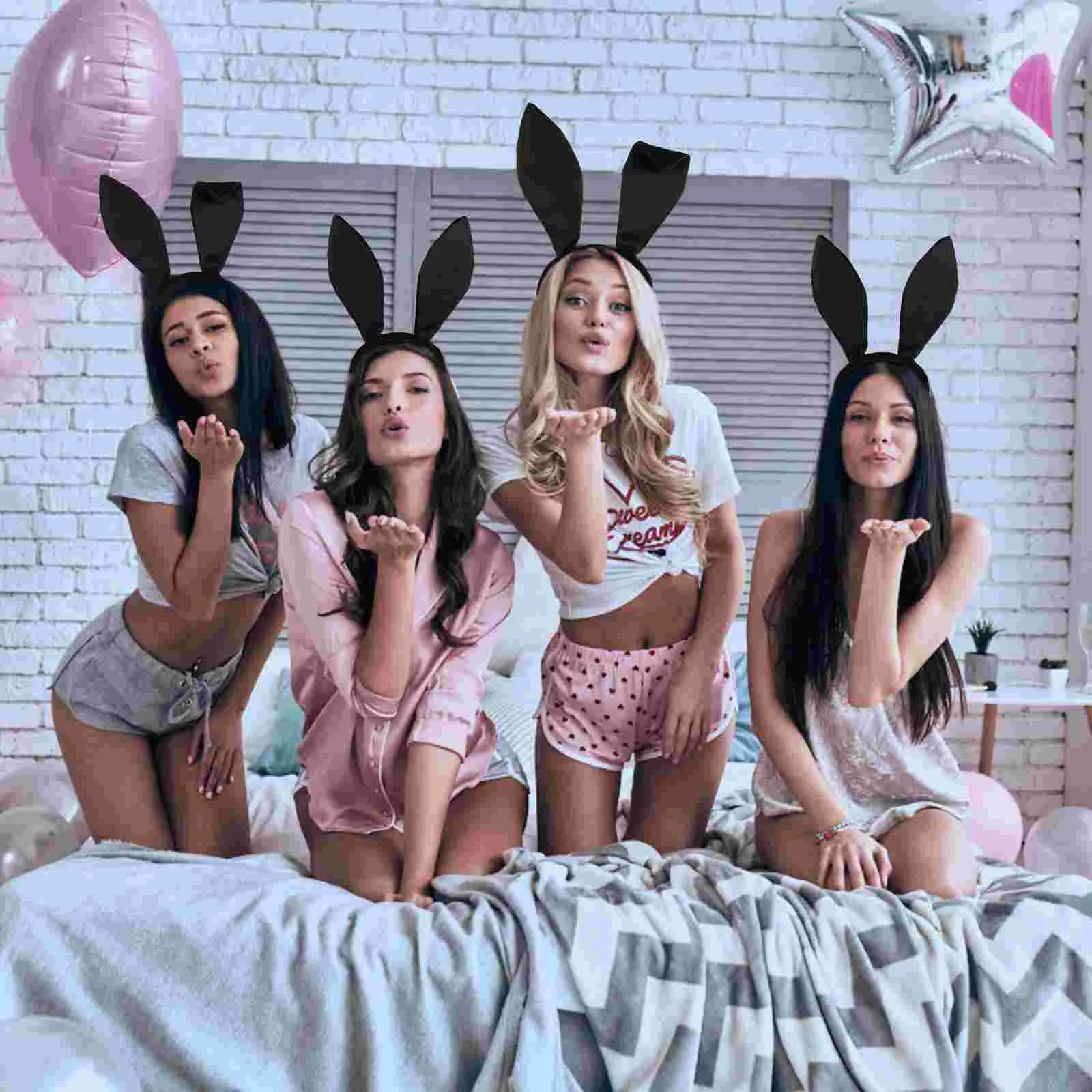 Party Cosplay Accessories Rabbit Costume Accessory Bunny Ear Headband Hair Kit Costumes