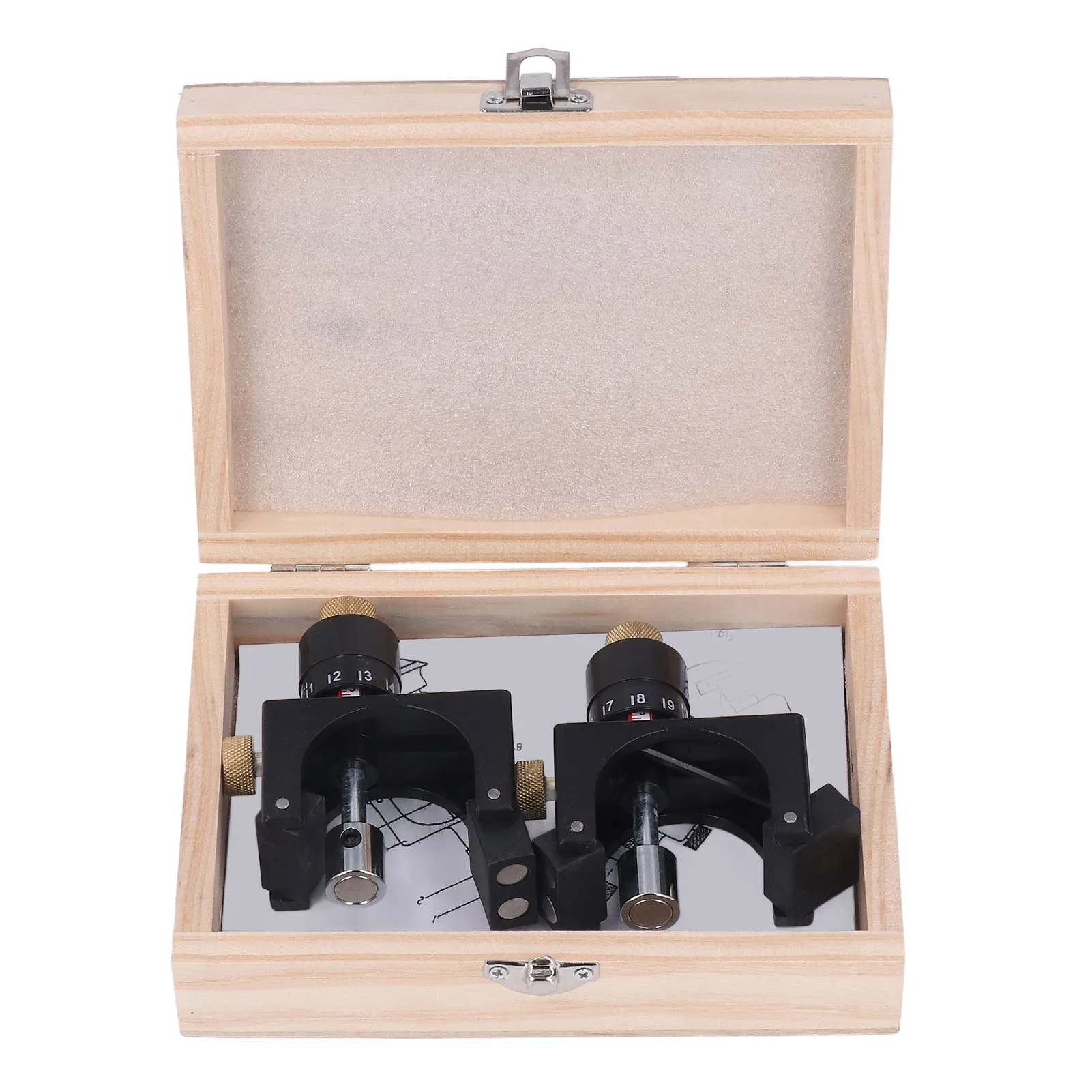 2Pcs Planer Knife Setting Jig High Carbon Steel Adjustable Magnetic Planer Jointer Knife Blade Vernier Setter Jig Gauge