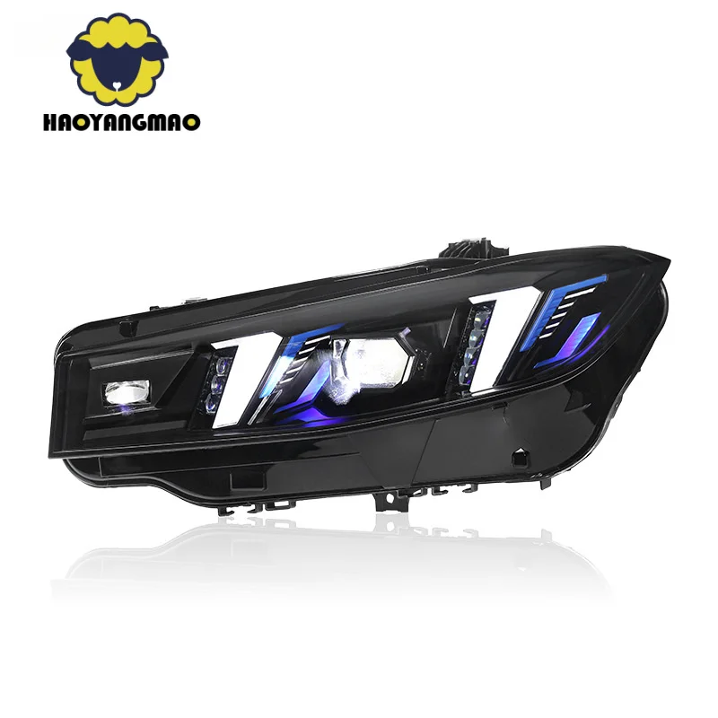 

Suitable for 23-24 3 Series G20 Headlight Assembly Modified Fang Style Dual Color LED Daytime Running Light Laser Transparen