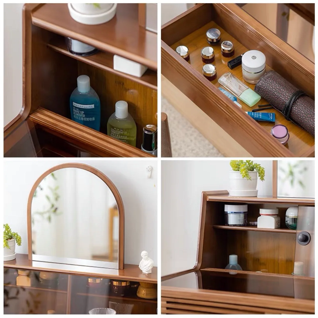 رف من الخشب الصلب متعدد الوظائف لغرفة النوم وغرفة الدراسة وخزانة الملابس #5