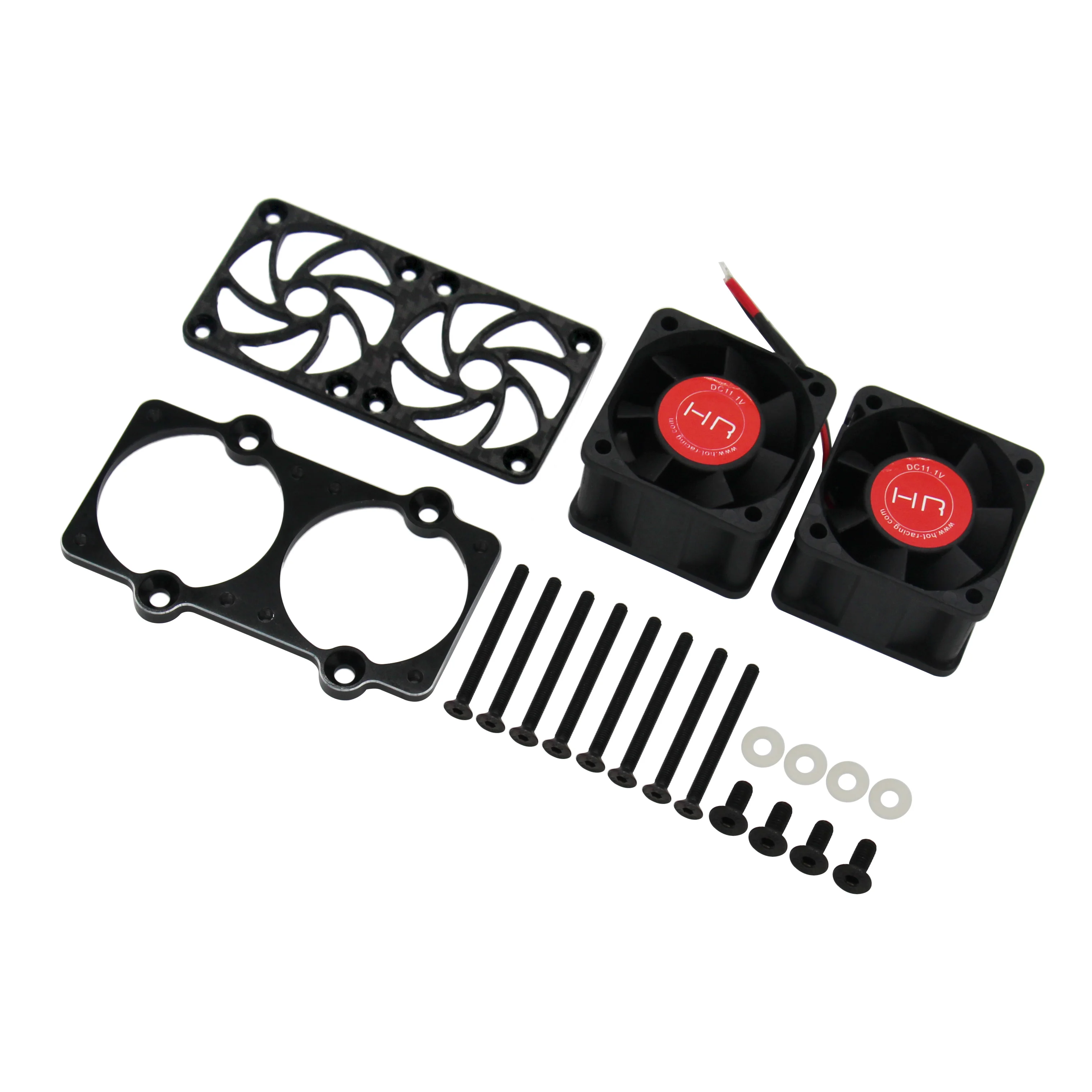 HOT RACING Arrma 1/5 Kraton Outcast 8S CNC Twin Twister Motor Cooling Blower ARA390296 12V 12000RPM
