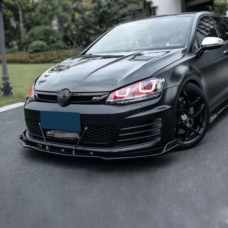 Front Bumper Spoiler Protector Plate Lip MK6 MK7 Splitter Body Kit Decorative Shovel For Volkswagen Golf 6 7 Rline