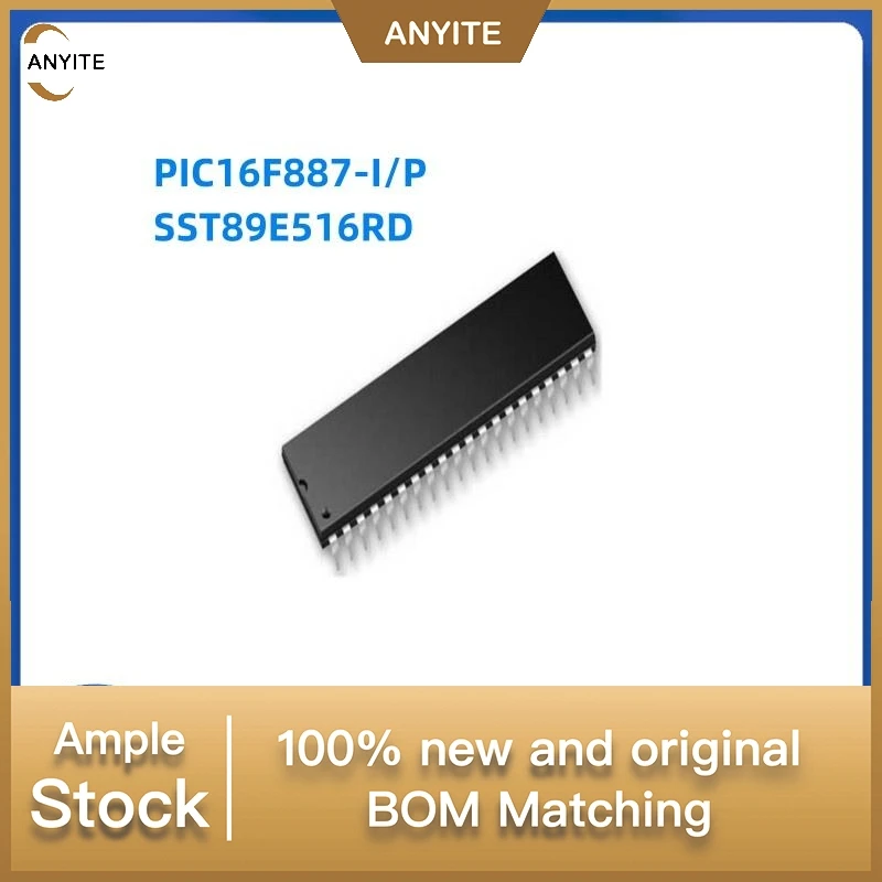

Новый набор из 10 шт./лот PIC16F887 PIC16F887-I/P SST89E516RD SST89E516RD-40-C-PIE DIP40