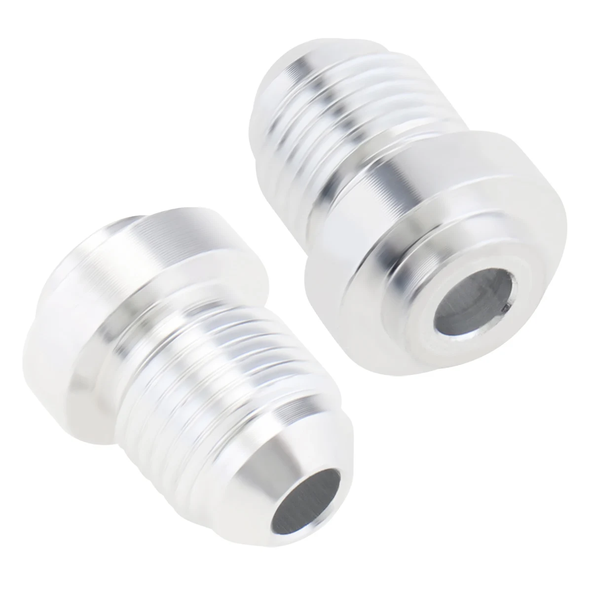 2 قطعة سبائك الألومنيوم 6AN ذكر لحام على Bung المناسب 6AN ذكر مضيئة لحام خزان الوقود المناسب محول موصل