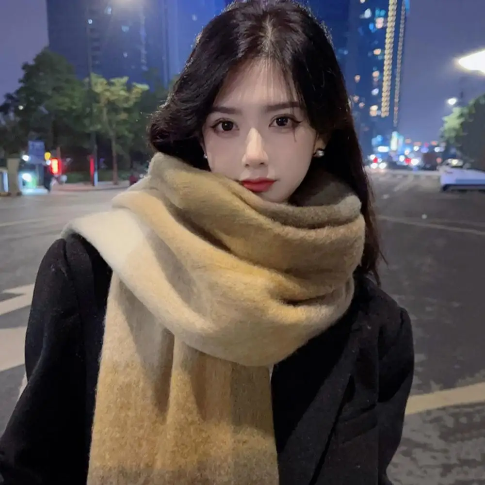 

Colorful Scarf with Tassels Elegant Tassel Scarf Cozy Twisted Tassel Winter Scarf for Women Thick Warm Soft Neck Protection