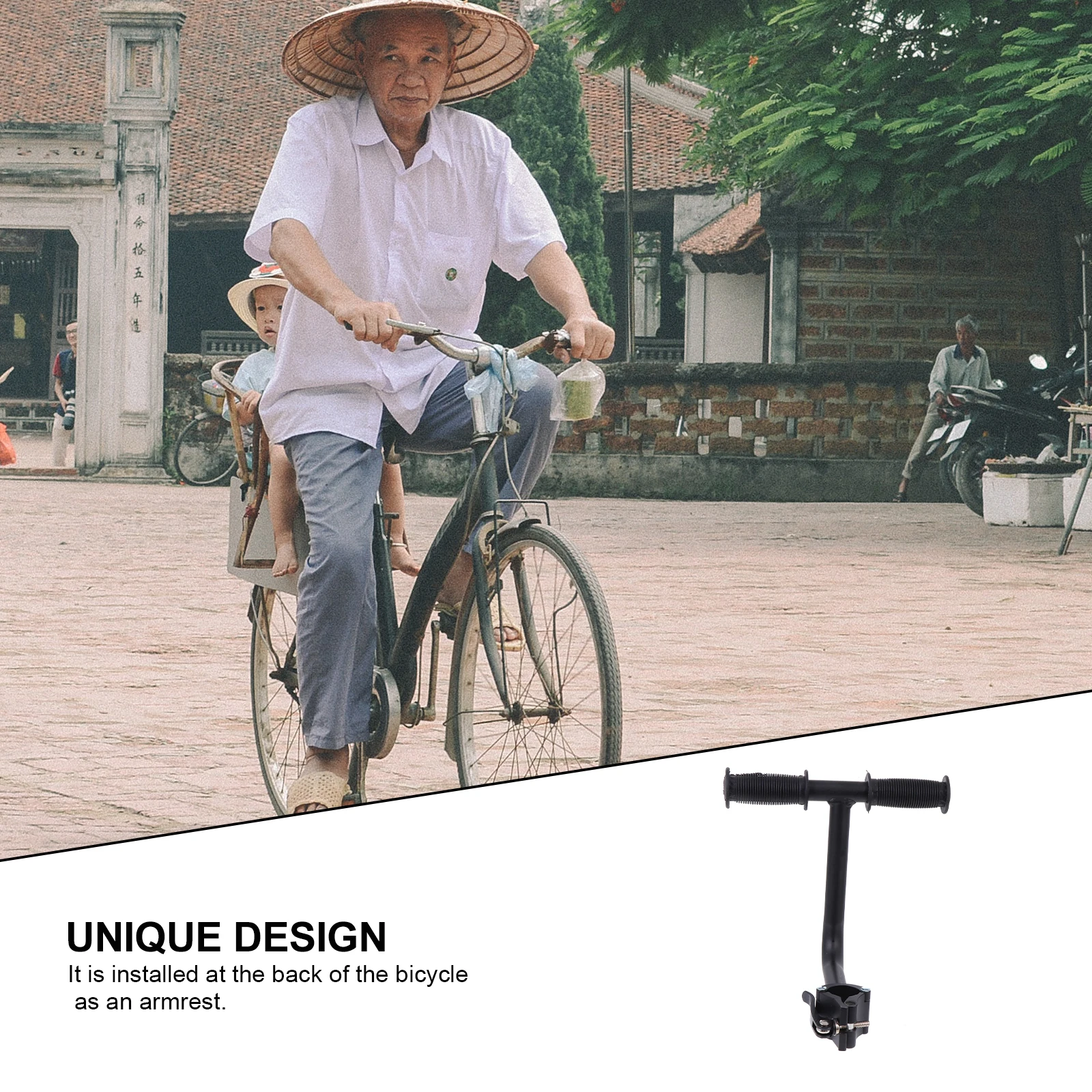 1Set Kids Bike Rear Seat Armrests Sturdy Safety Convenient Installation Excellent Workmanship Mountain Bike Supplies