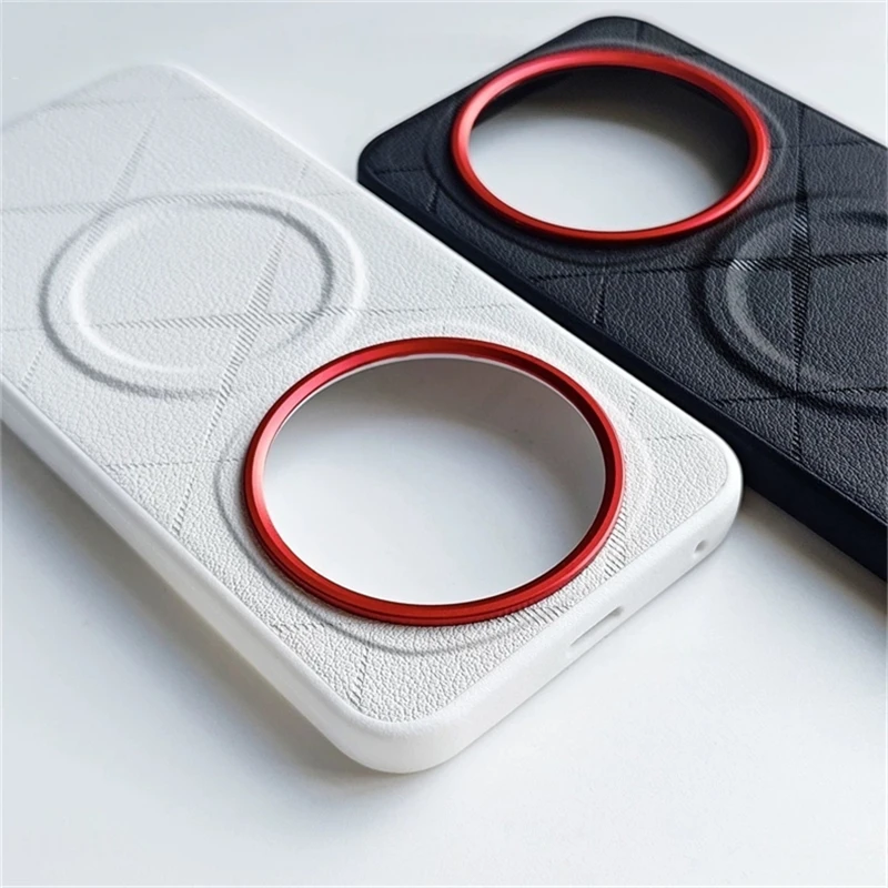 حافظة مغناطيسية لهاتف Honor Magic 8 Pro حافظة MagSafe فاخرة شريطية من جلد السيليكون غطاء خلفي لهاتف Magic8 8Pro 5G غلاف مقاوم للصدمات #2