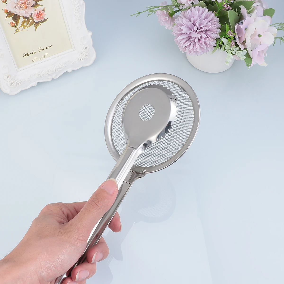 

Stainless Steel Food Tongs Kitchen Serving Clip Multifunctional Heat Resistant Grips BBQ Tool Practical Cookware