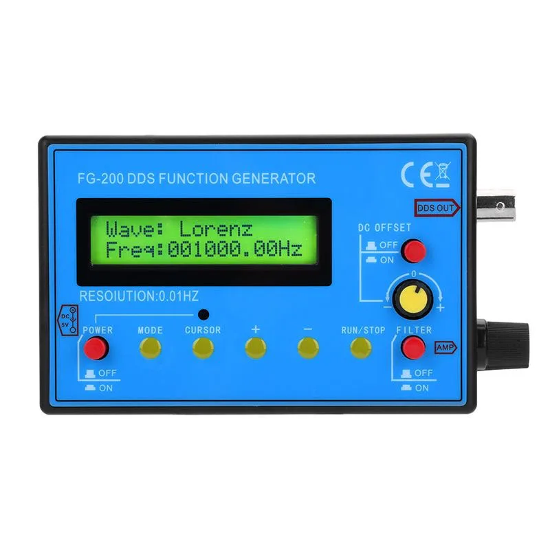 FG-200 DDS High Precision Function Signal Generator Module Multi Output Sine Square Low Frequency Signal Source
